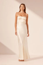 Load image into Gallery viewer, LA LUNE CORDED RUCHED MAXI DRESS
