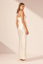 Load image into Gallery viewer, LA LUNE CORDED RUCHED MAXI DRESS
